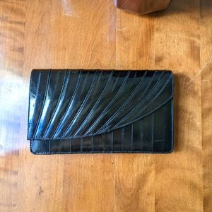 Vintage Genuine Eel Skin Clutch